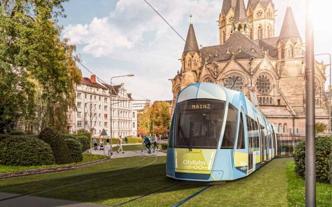 Modelzeichnung City-Bahn an der Ringkirche