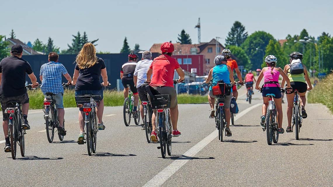 Fahrradschnellweg, Fahrrad Sternfahrt von Frankfurt