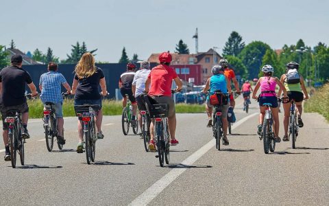 Fahrradschnellweg, Fahrrad Sternfahrt von Frankfurt