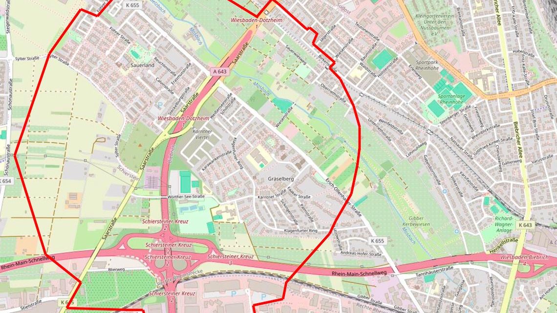 Wetkriegsbombe: Bombenfund in Wiesbaden Biebrich: Bereich um Kallebad wird evakuiert.