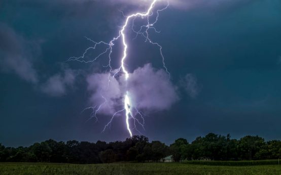 Wetterlage, Unwetterwarnung, Blitzschlag