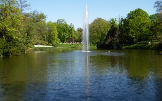 Kurpark Wiesbaden, Kurpark-Weiher, Klimawandel, Anpassungen