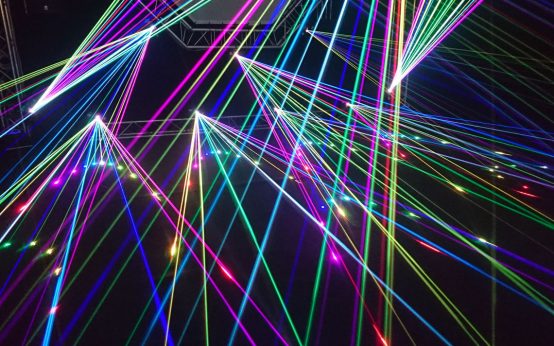 Lichtershow zum Jahreswechsel
