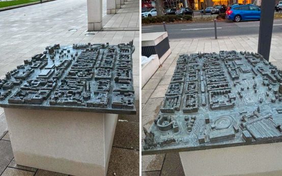 Neues Blindentast-Stadtmodel von Wiesbaden