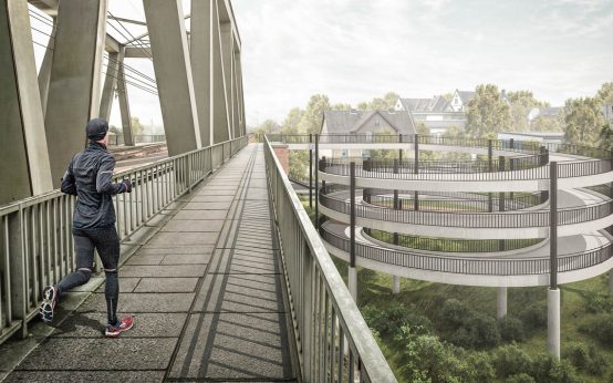 Visualisierung der "Kaiserspindel" der Architekten A. Calitz
