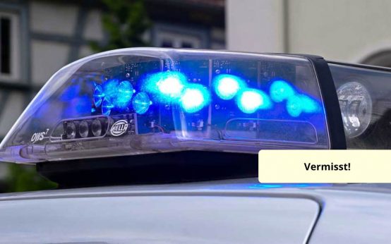 Blaulicht, vermisst. Vermisstenmeldung. Öffentlichkeitsfahndung.