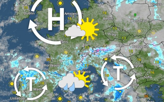 Der Süden zu nass, der Norden zu trocken Die Wetterlage in Eurpoa.