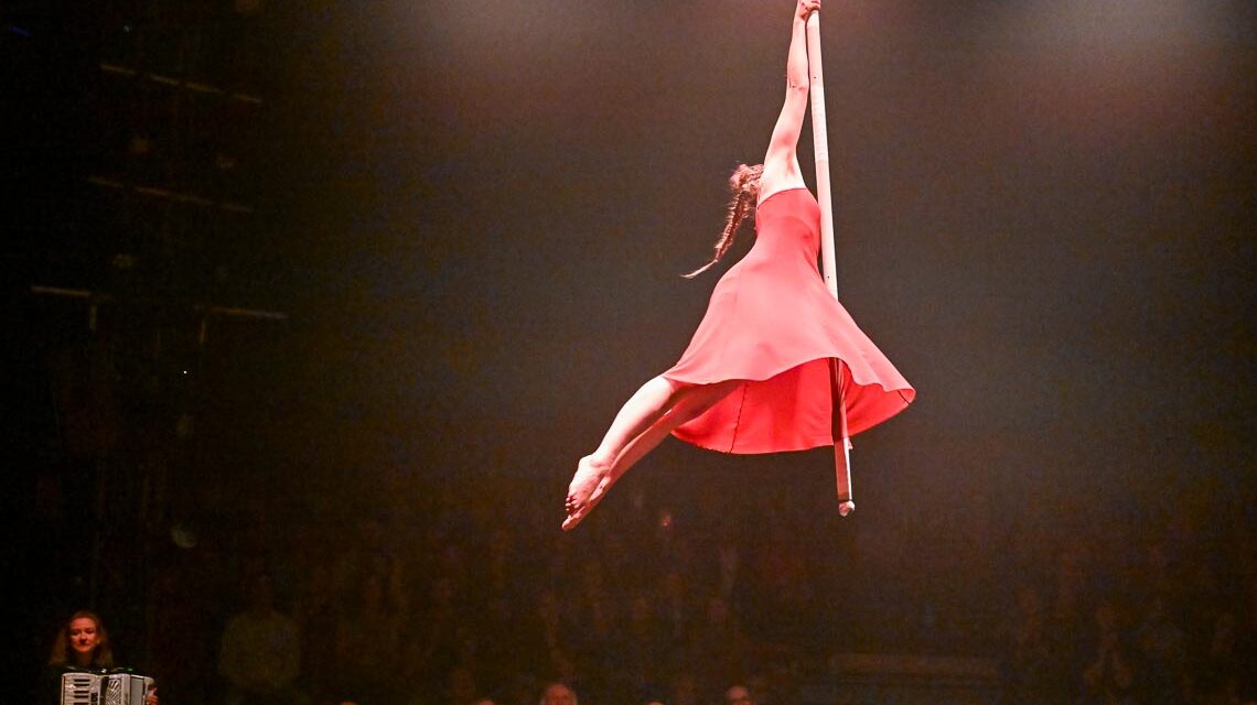 Henriette Lechler am Flying Pole.